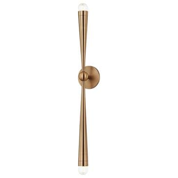 Troy Lighting Keanu 2-Light Wall Sconce in Patina Brass, , large