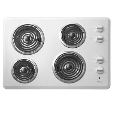 Whirlpool 30" Electric Cooktop with Dishwasher-Safe Knobs, , large