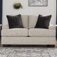Ashley Vayda Stationary Loveseat in Pebble, , large