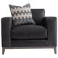 Bernhardt Noel Leather Club Chair in Grey, , large