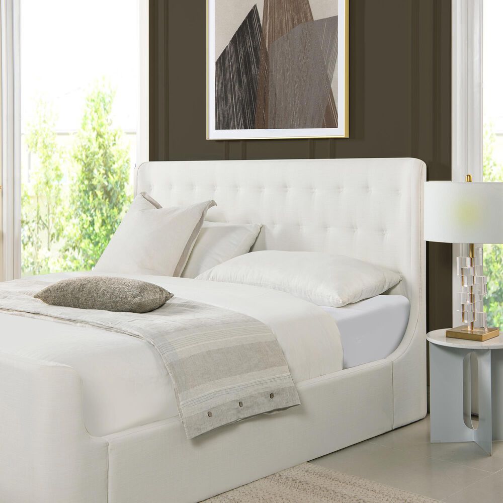 Jennifer Taylor Home Brooks King Platform Bed in Antique White, , large