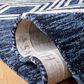 Safavieh Micro-Loop MLP156N 2"3" x 7" Navy and Ivory Runner, , large
