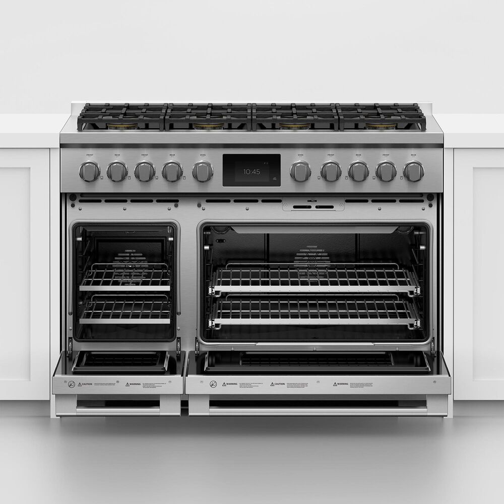 Fisher &amp; Paykel 48&quot; Professional Dual Fuel Range with 8 Burners and Natural Gas in Stainless Steel, , large