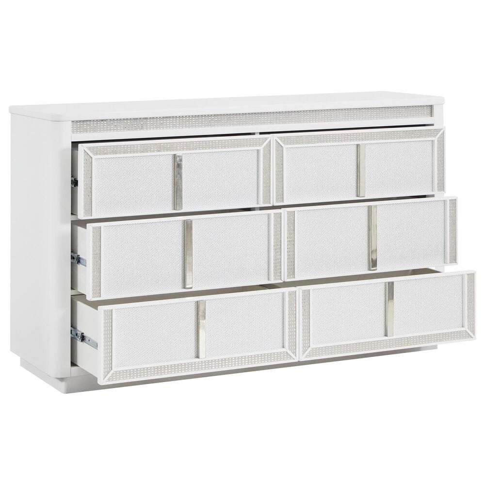 Millenium Chalanna 3-Piece California King Bedroom Set in White Lacquer, , large