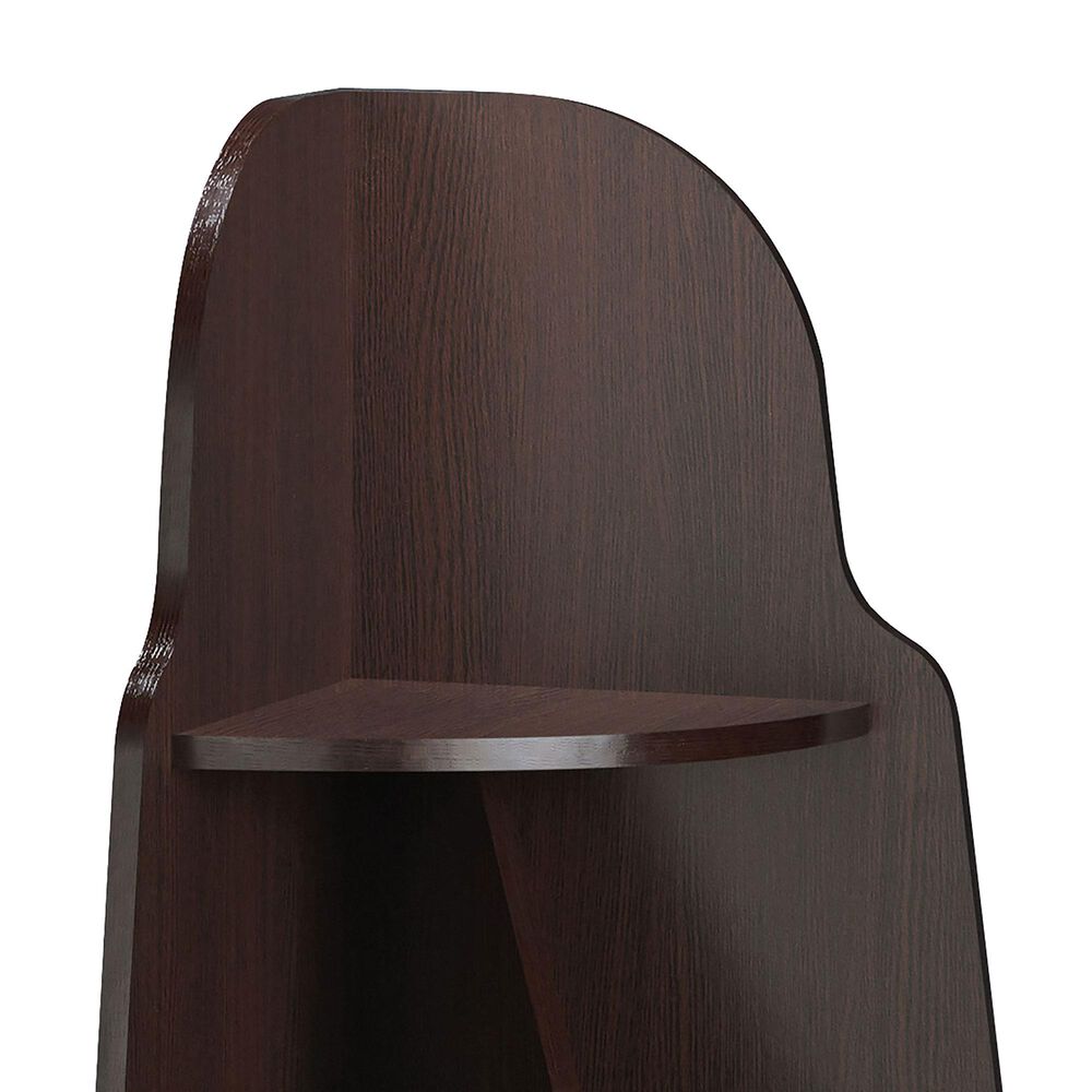 Furniture of America Carter 3-Shelf Corner Bookcase in Espresso, , large