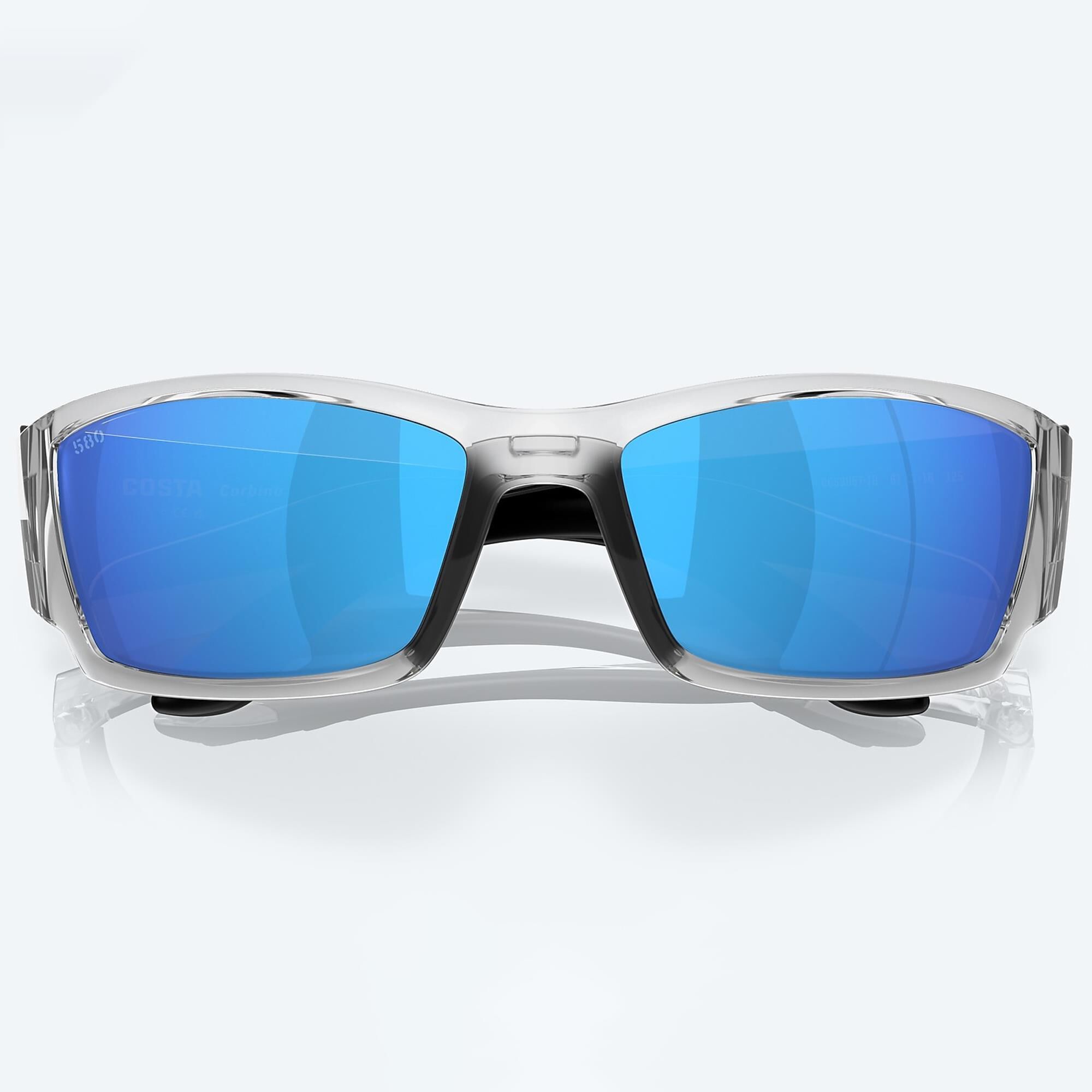 Costa Corbina Sunglasses with Blue Mirror Lenses in Silver NFM