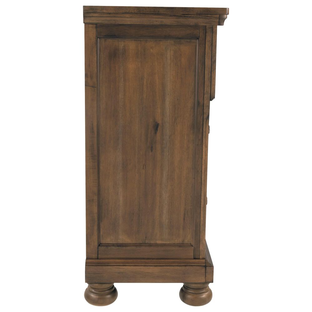 Ashley Flynnter 7 Drawer Dresser in Medium Brown, , large
