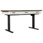 Riva Ridge Caraway 60" Lift Desk Top and Base in Aged Ivory, , large