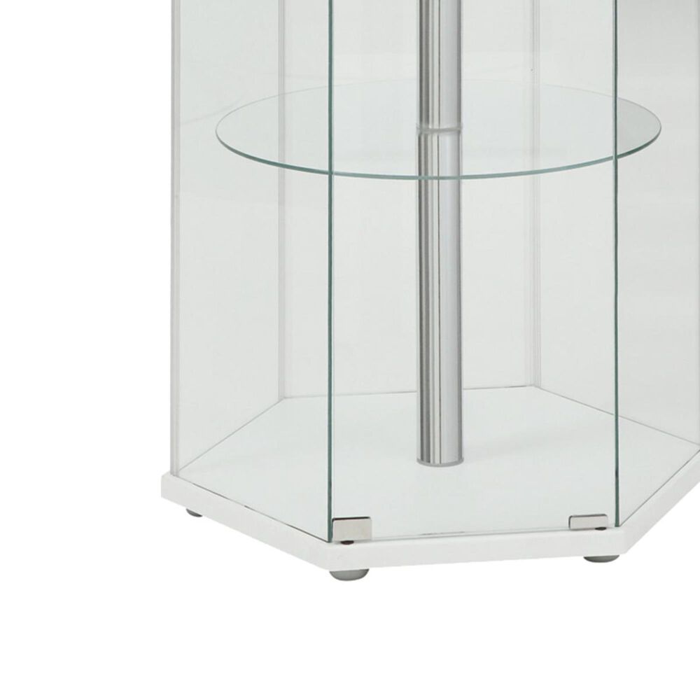 Pacific Landing Hexagon Shaped Curio in White Shop NFM