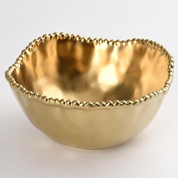 Pampa Bay 8.5" Medium Deep Bowl in Gold, , large