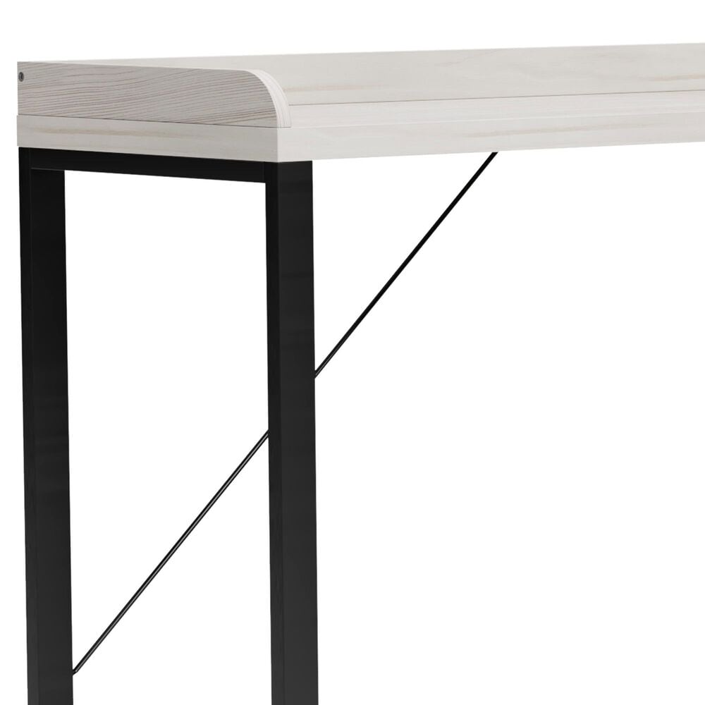 Ashley Bayflynn L-Desk in Whitewashed and Black, , large
