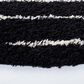 Safavieh Venus Shag VNS604Z 6"7" Round Black and Ivory Area Rug, , large