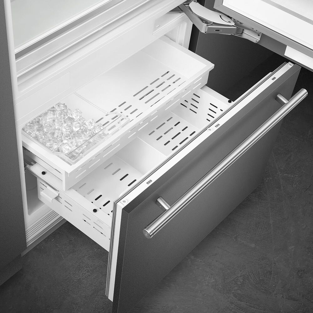 SMEG 19.8 Cu. Ft. Bottom Freezer Refrigerator in Panel Ready, , large