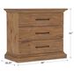 Hooker Furniture Big Sky 34" 3-Drawer Nightstand in Vintage Natural, , large
