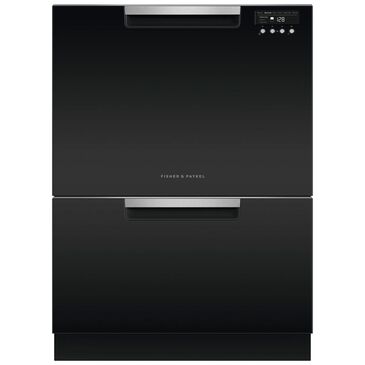 Fisher and Paykel Built-In Tall Double DishDrawer Dishwasher with Full Flex Racking In Black, , large