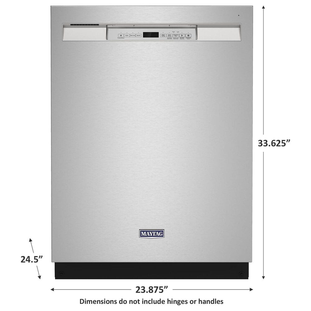 Maytag 24" Built-In Pocket Handle Dishwasher with 50 Decibel in Stainless Steel, , large