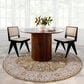 Surya Mona Lisa 6"7" Round Mustard, Tan, Olive, Brick Red, Sage, Dark Blue and Burgundy Area Rug, , large