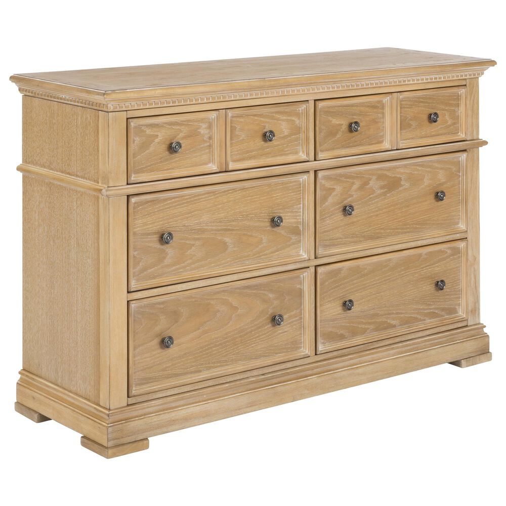 Homestyles Manor House 6 Drawer Dresser in Brown, , large