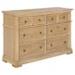 Homestyles Manor House 6 Drawer Dresser in Brown, , large