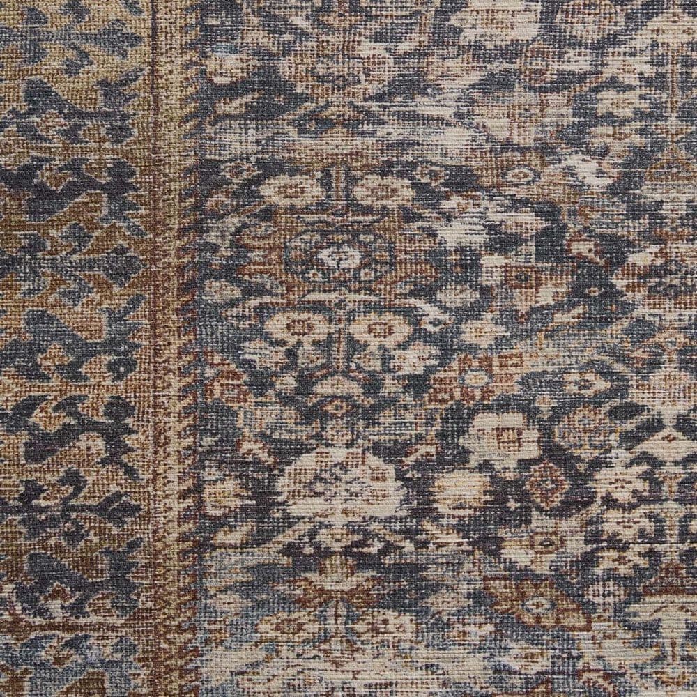 Amber Lewis x Loloi Georgie 2&#39;3&quot; x 3&#39;9&quot; Denim and Spice Area Rug, , large