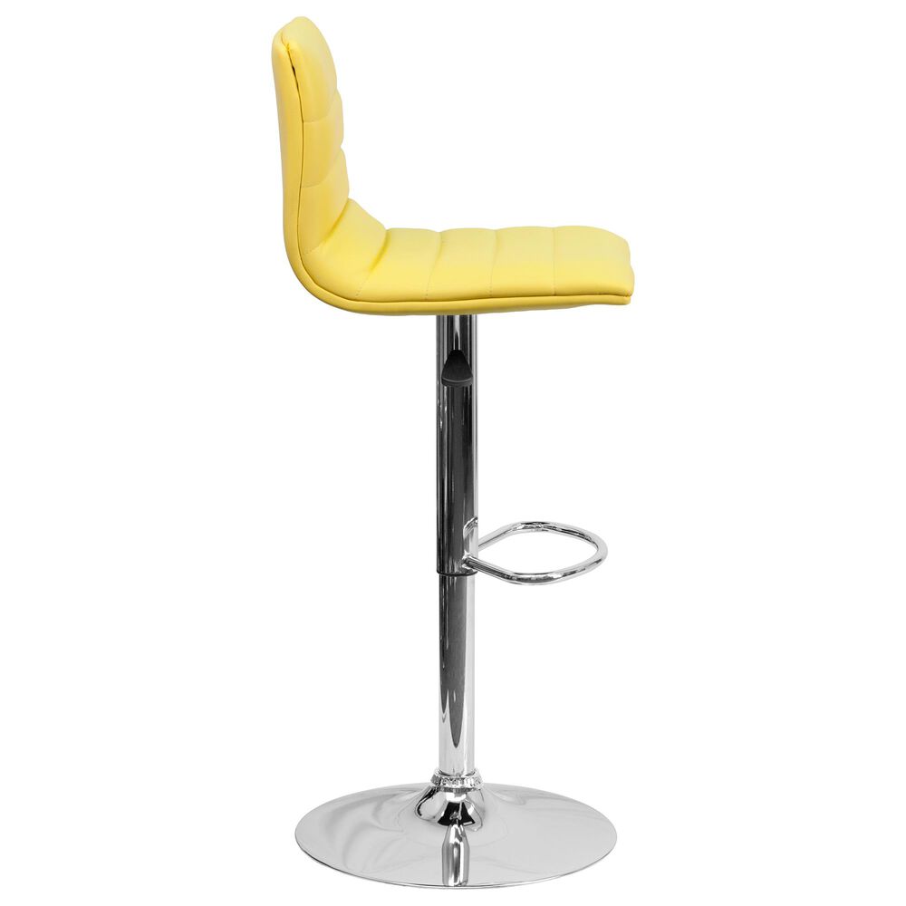 Flash Furniture Adjustable Barstool in Yellow, , large