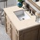 James Martin Vanities Bristol 36" Single Bathroom Vanity in Whitewashed Walnut with 3 cm Eternal Marfil Quartz Top and Rectangular Sink, , large