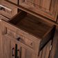 HOMLUX 71" Tall Kitchen Pantry Cabinet with 3 Pull Out Cabinet Organizers in Brown, , large