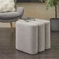 Maple and Jade 18" Boucle Accent Ottoman in Gray, , large