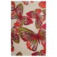 Karastan Prismatic 5" x 8" Lime Green, Cream, Pink and Red Kids Area Rug, , large