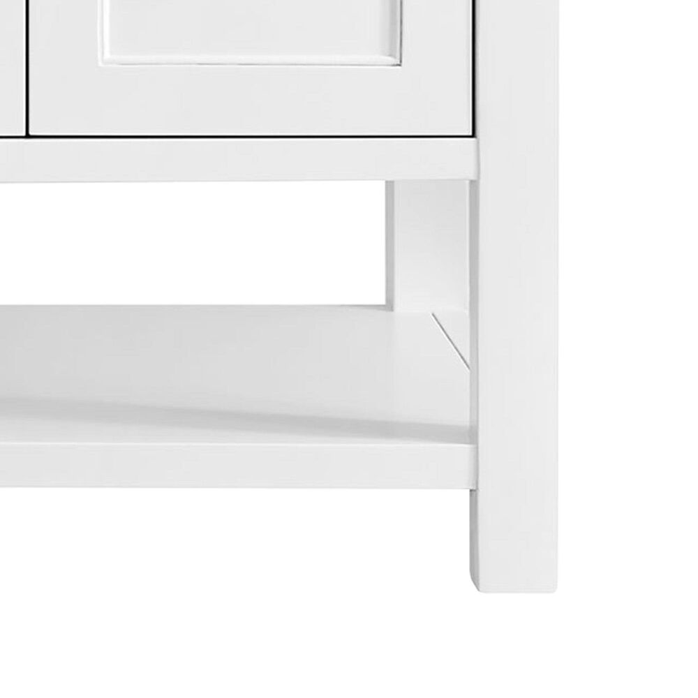 James Martin Vanities Breckenridge 60" Single Bathroom Vanity in Bright White with 3 cm Ethereal Noctis Quartz Top, Rectangular Sink and FreePower Wireless Charger, , large