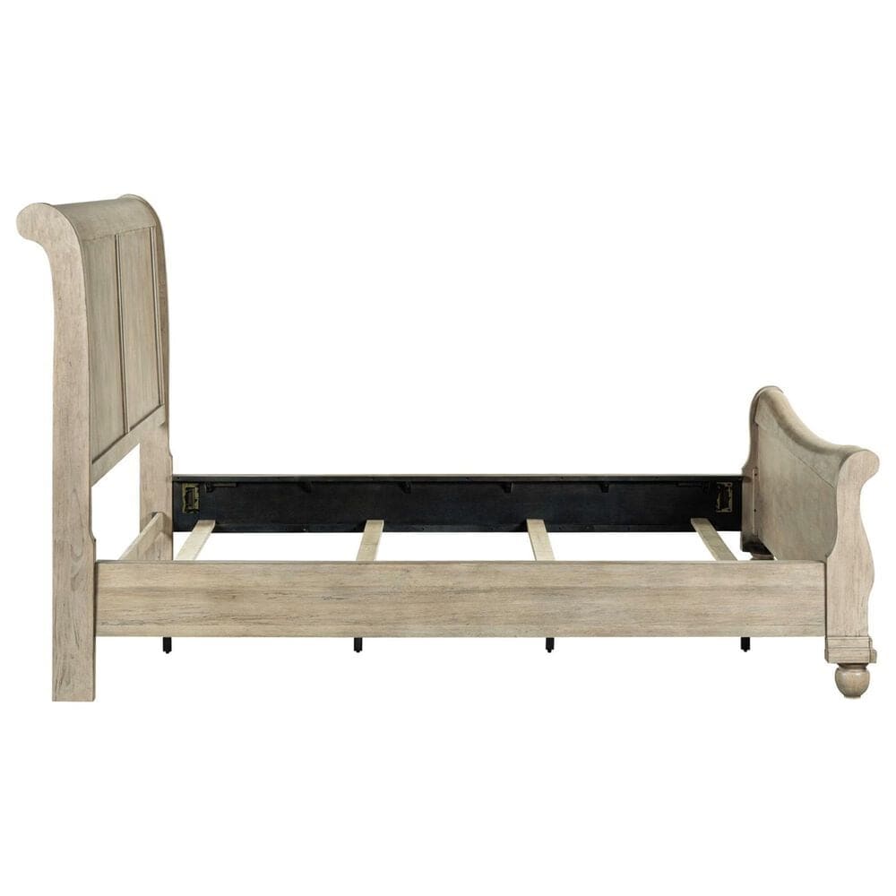 Belle Furnishings Rustic Traditions Queen Sleigh Bed in Saddle Tan, , large