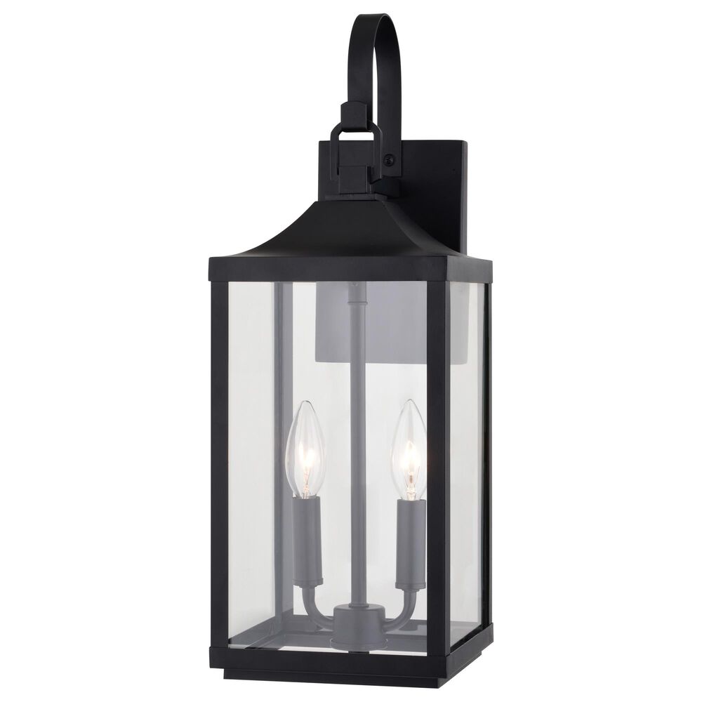 Vaxcel Old Town 2-Light Outdoor Wall Sconce in Textured Black, , large