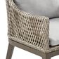 Blue River Grenada Outdoor Dining Chair Beige Cushions in Gray (Set of 2), , large