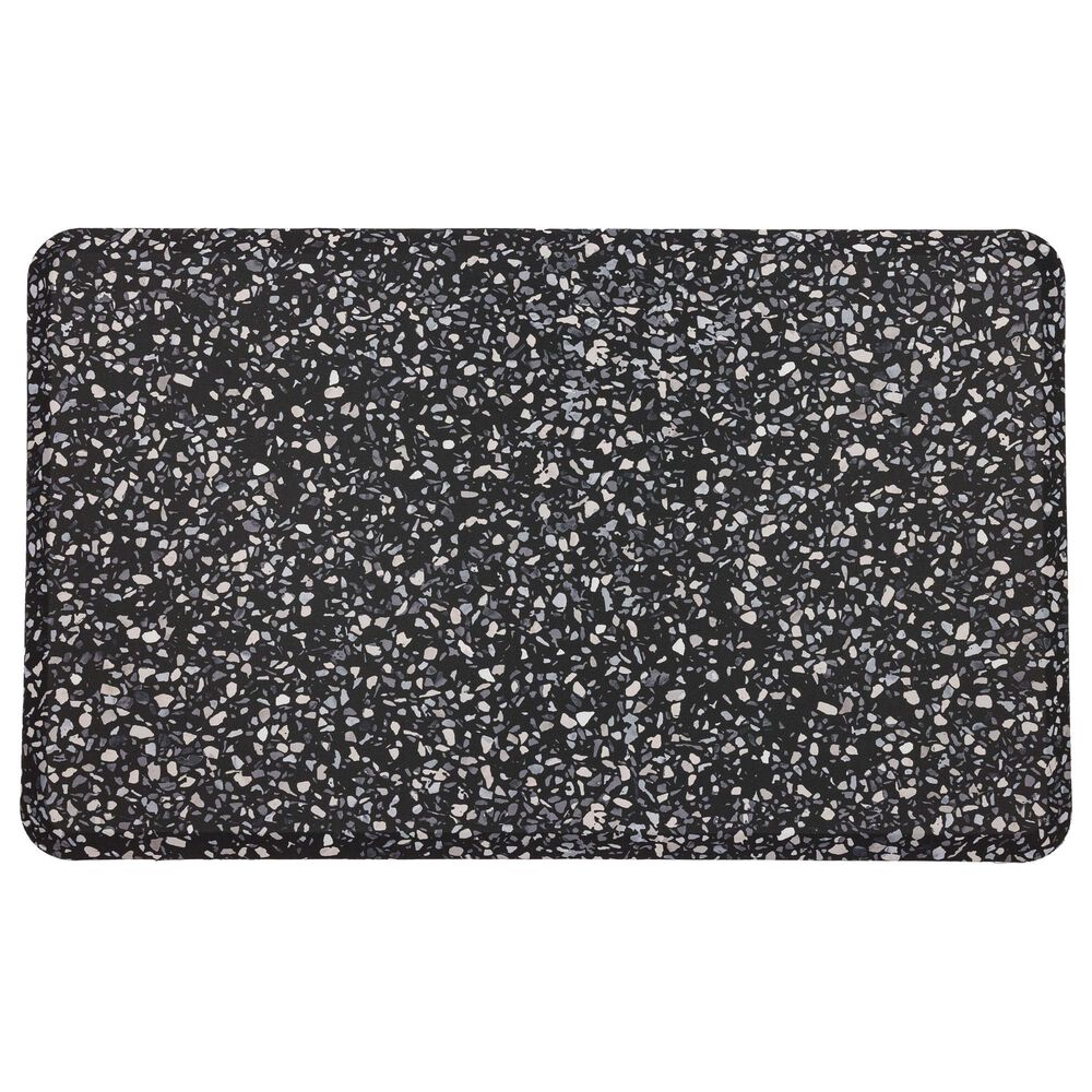 Mohawk Dri-Pro Terrazo Tile 1"6" x 2"6" Black Door Mat, , large