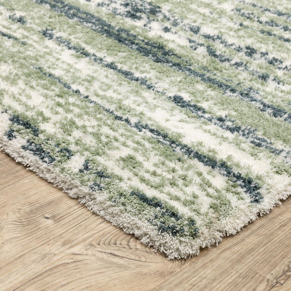 Oriental Weavers Galileo GAL06 Blue and Green 6&#39;7&quot; x 9&#39;6&quot; Area Rug, , large
