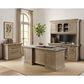 Wycliff Bay Willow Lane Double Pedestal Executive Desk in Natural, , large