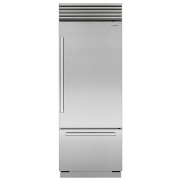 Sub Zero 17 Cu. Ft. Classic Right Hinge Bottom Freezer Refrigerator with Tubular Handle in Stainless Steel, , large