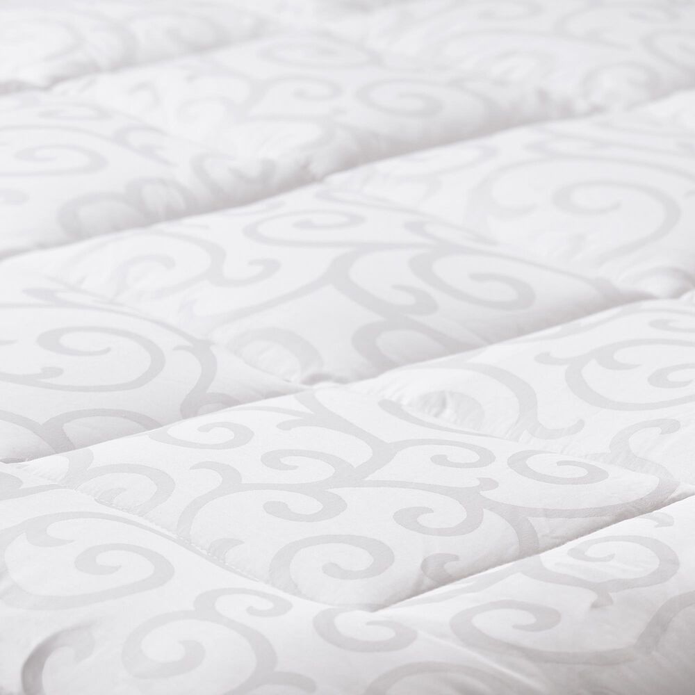 Allied Home Candice Olson Cal King Luxury Cotton Mattress Pad 300 Thread Count in White, , large