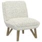 Golden Wave Furniture Emerson Armless Accent Chair in Cream, , large