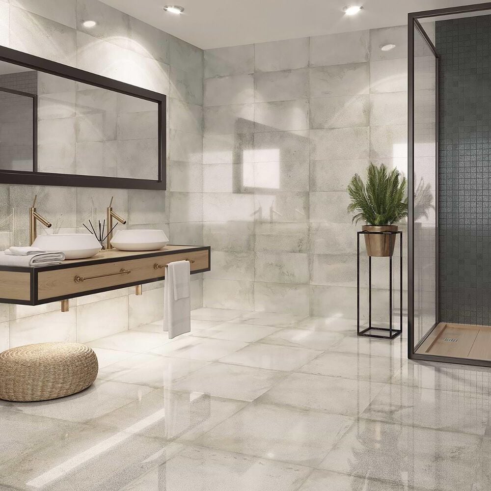 Soho Studio Angela Harris San Francisco White 12" x 24" Semi-Polished Porcelain Tile, , large