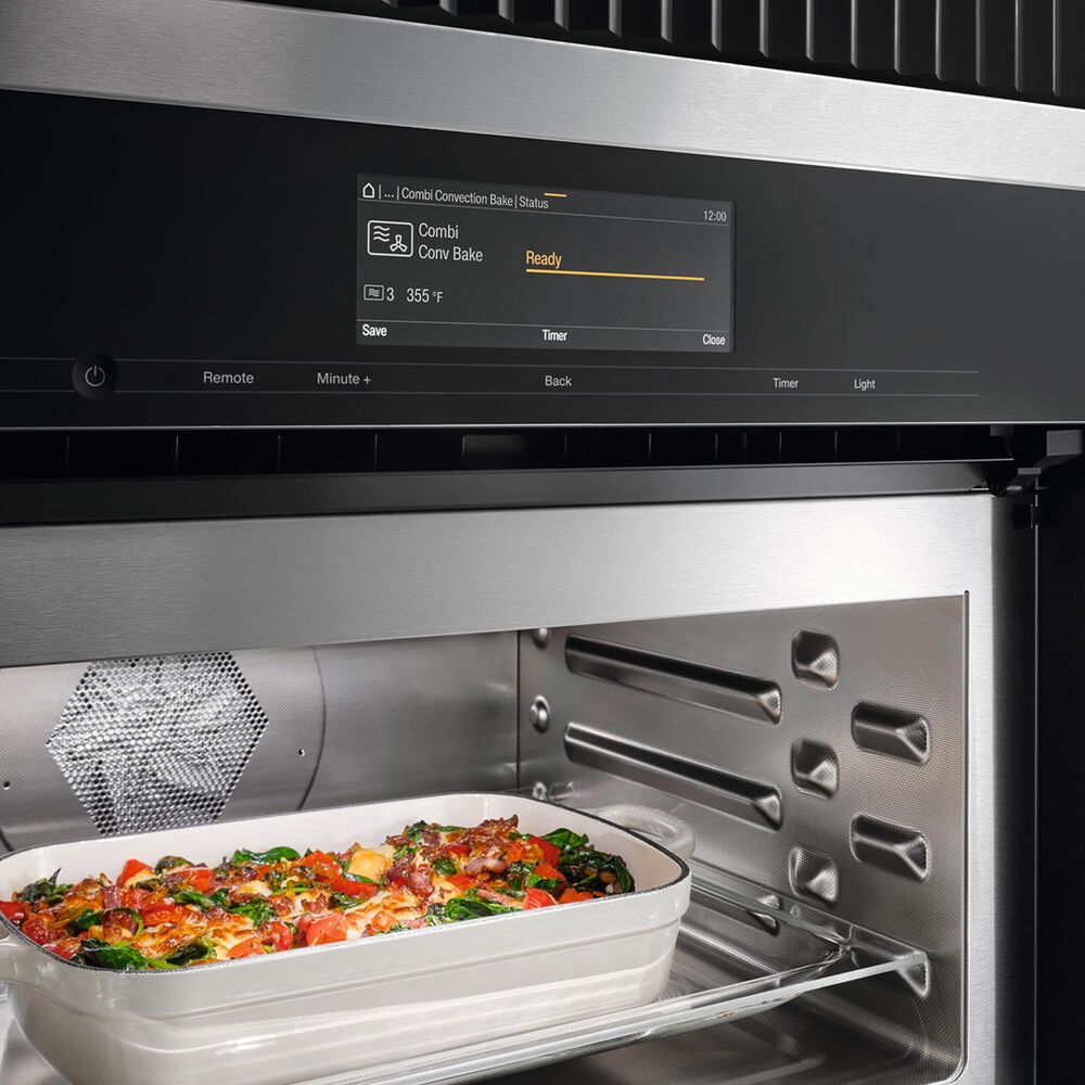 Miele ContourLine 1.52 Cu. Ft. Electric Wall Oven in Stainless Steel, , large