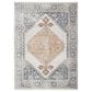 Nourison Astra Machine Washable 6"7" x 9" Grey and Gold Area Rug, , large