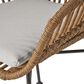 Hearth and Haven Rodney Outdoor Chair with Beige Cushion in Brown (Set of 2), , large