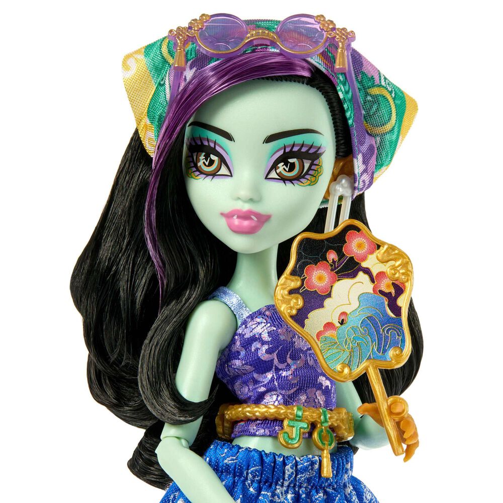 Monster High Skulltimate Secrets Gore-Geous Oasis Jinafire Doll with Accessories, , large