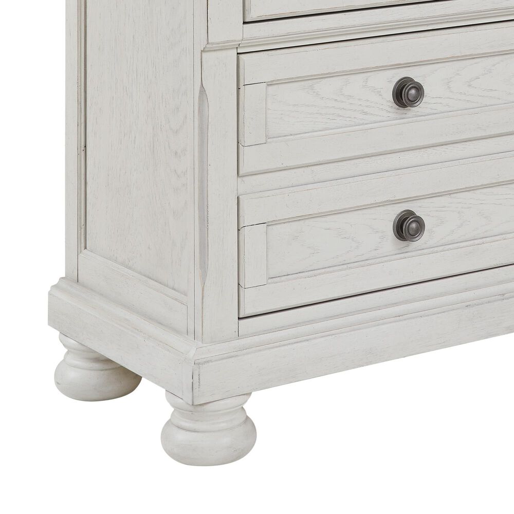 Ashley Robbinsdale King Storage Bed and Two Nightstands in Antique White, , large