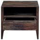 Porter Design Fall River 1 Drawer Nightstand in Brown and Gray, , large