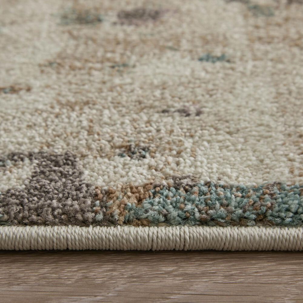 Feizy Eden Teal and Ivory 9&#39; x 12&#39; Area Rug, , large