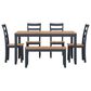 Ashley Gesthaven 6-Piece Rectangular Dining Set in Light Natural and Dark Slate Blue, , large