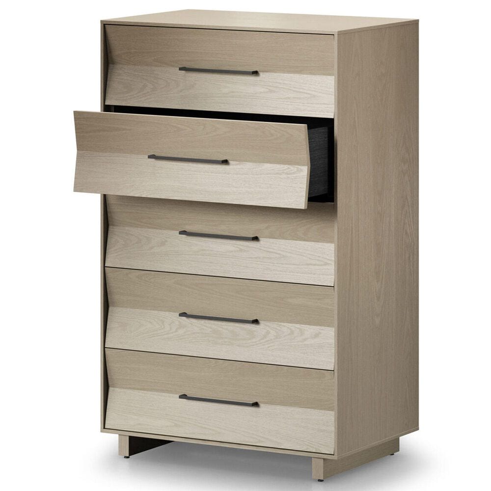 BDI Kava 5-Drawer Chest in Washed Oak, , large
