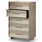 BDI Kava 5-Drawer Chest in Washed Oak, , large